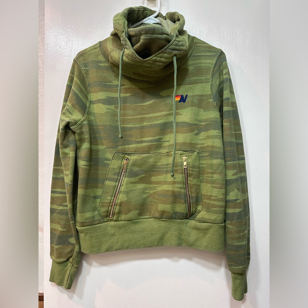 Aviator Nation Ninja Camo Hoodie Unisex size xs